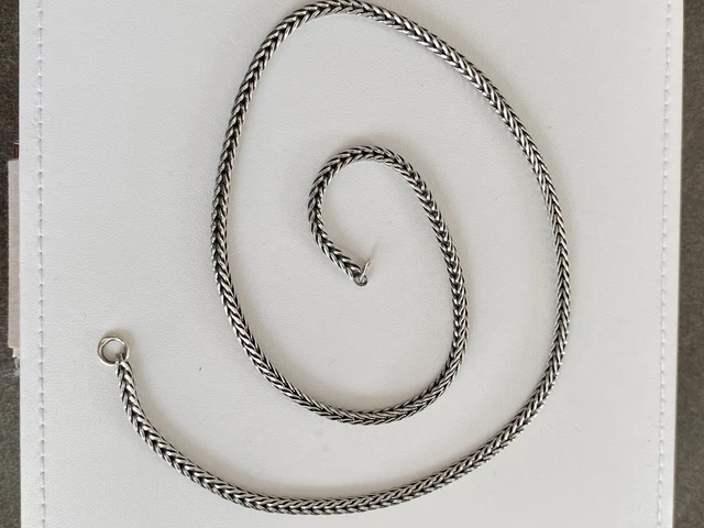 Trollbeads Genuine Foxtail Necklace 57CM 925S LAA