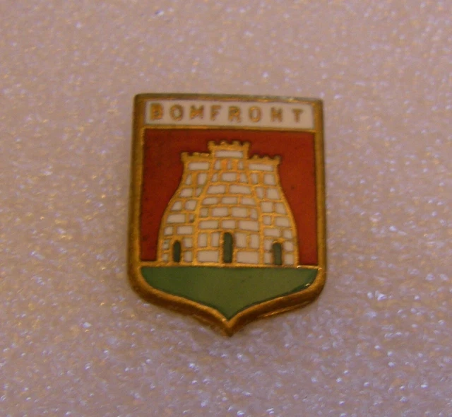 BROCHE ANCIENNE BLASON Perros-Guirec Coat Of Arms Pin Armoiries