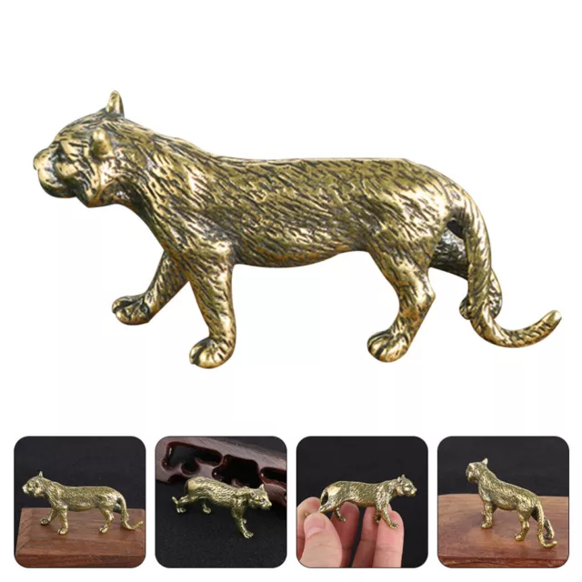 brass tiger statue Tiger Scene Brass Statue Decorative Ornaments Mini Animals