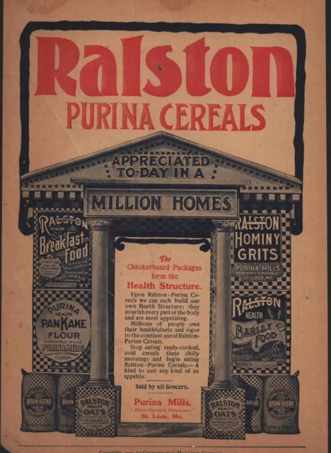 Ralston Purina Cereals - 1902 - Vintage Magazine Advertisement