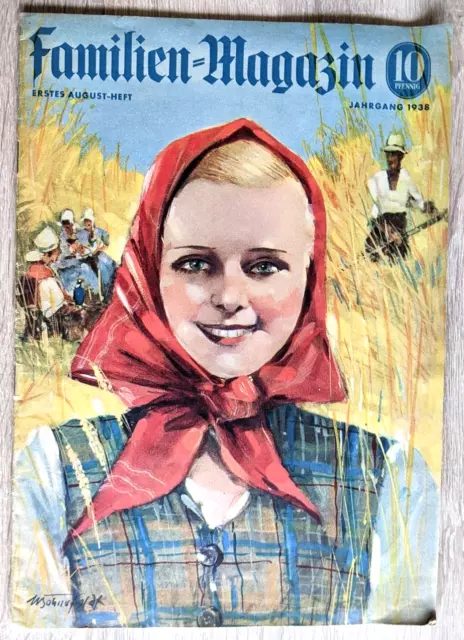 Familien-Magazin Erstes August-Heft Jahrgang 1938 Nr. 15 Karstadt Z 2 B2549