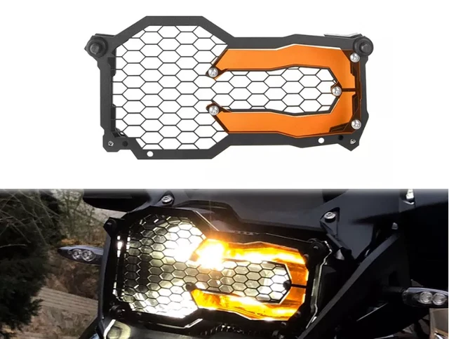 Grille De Protection Pour Phare De Moto BMW R 1250 GS / R 1200 GS - Transparente, Noire, Orange, Jaune Ou Verte - Anti-rayures