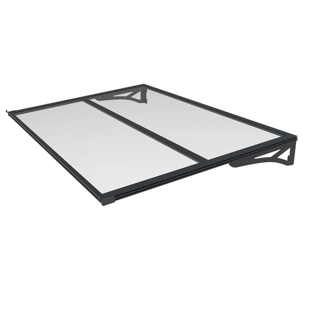 Tetto in alluminio Schartec W1000 tettoia per porta d'ingresso porta d'ingresso copertura tettoia a baldacchino
