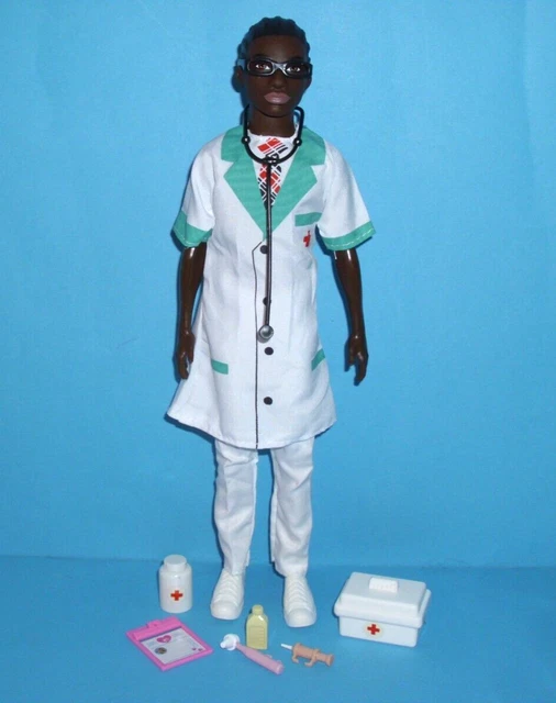 %***Barbie Fashionistas Ken*AA*Ken als Arzt mit Stethoskop und Zubehör***%