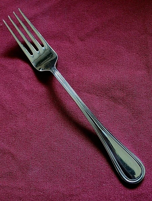 Calderoni OXFORD Dinner Fork 18/10 Stainless Flatware Italy Glossy Outline Edge Calderoni OXFORD Dinner Fork 18/10 Stainless Flatware Italy Glossy Outline Edge