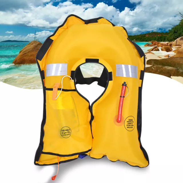 Auto Inflatable Life Jacket Water Swimming Survival Kayak For Adult Fishing Vest