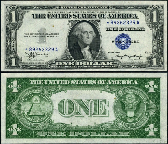 FR. 1608* $1 1935-A Silver Certificate Non-Mule *-A Block Choice CU Star