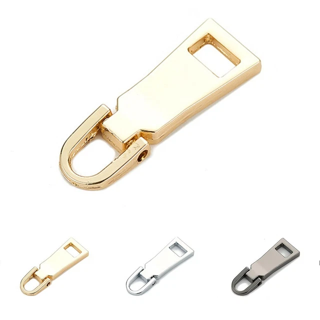 2 piezas Zip Slider Pull Tag Fixer reparación tirador de repuesto parada inmediata suelo