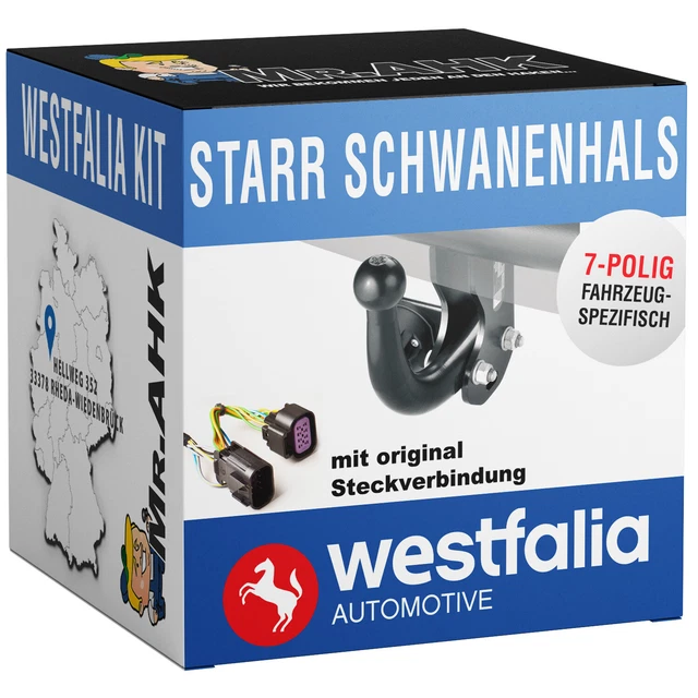 Gancio di traino Westfalia rigido per Mercedes GLA 13-20 con 7 poli speciale
