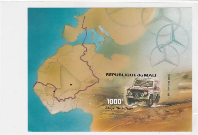 Republique Du Mali 1983 Rallye Paris- Mint Never Hinged Stamps Sheet ref R 18733