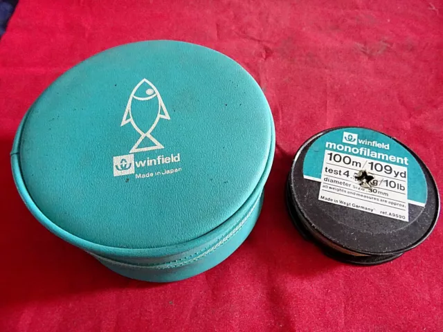 VINTAGE WINFIELD (WOOLWORTHS) Fishing Reel Case With A Used Line Spool  £17.99 - PicClick UK
