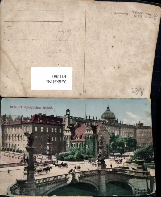 611260,Berlin Königliches Schloss Brücke