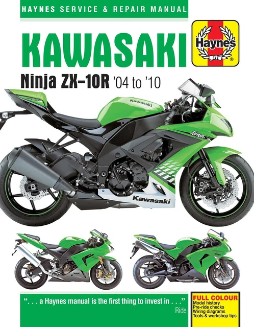 KAWASAKI NINJA ZX-10R (2004-2010) Haynes Repair Manual £28.00