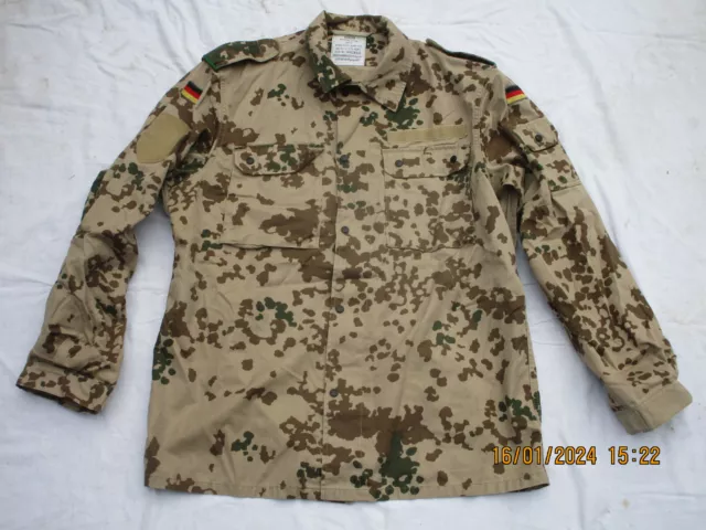 Bundeswehr Field Blouse,Camouflage Jacket,Desert Camouflage,Size 15,Dated