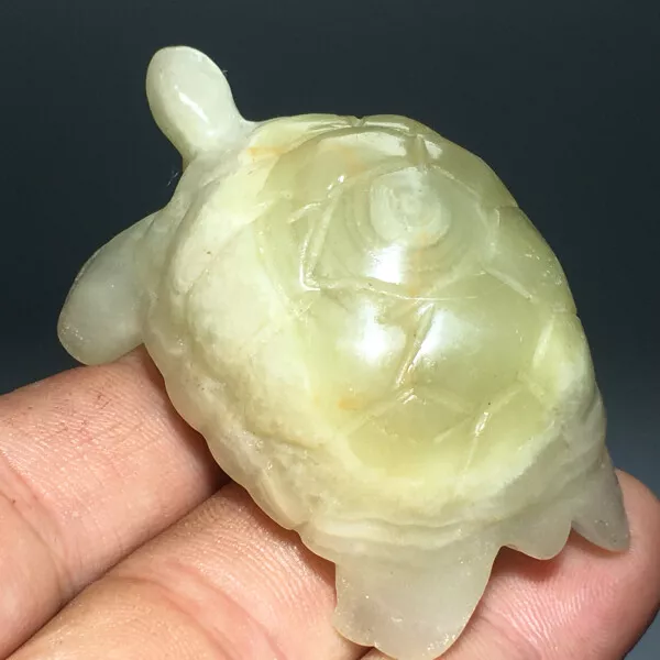 83g Natural Crystal.hetian jade.Hand-carved.Exquisite tortoise.statues A77