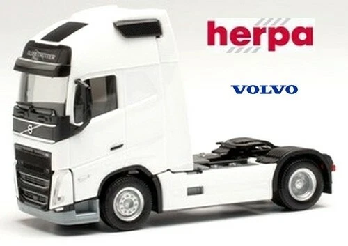 Herpa Volvo FH Tracteur – Maquette 1/87, 25 Pièces, Blanc, Collection Modélisme, Dès 14 Ans