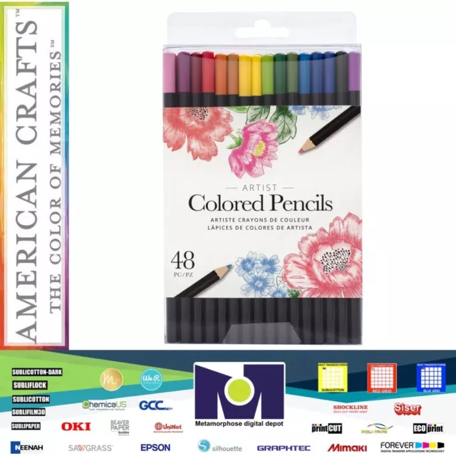 American Crafts Colored Pencil Set 48 units / Pack 356564