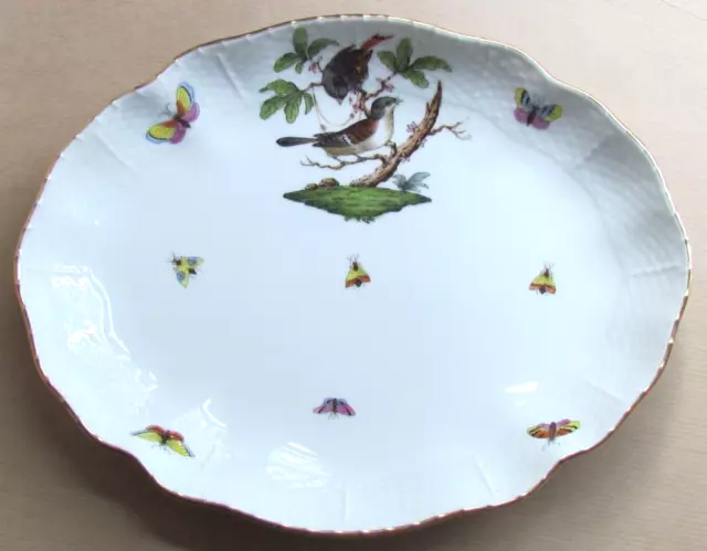 HEREND ROTHSCHILD BIRD 10⅜" OVAL DISH (Ref9453)