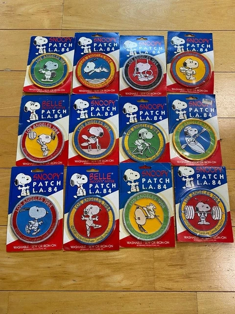 SNOOPY 1984 LOS Angeles Olympics Pin Set of 12 by Event £388.91
