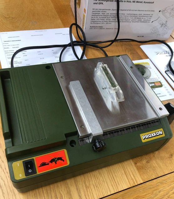 PROXXON BENCH CIRCULAR Saw KS 230 From Hobbies + additional Solid