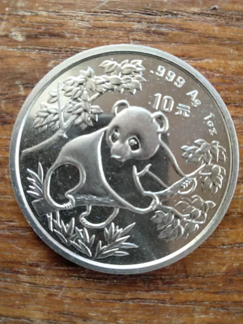 China 1992 Giant Panda 10 Yuan Unc., with Case and COA