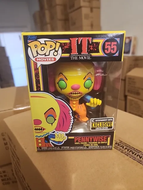 Funko POP! Movies IT The Movie Pennywise #55 [Blacklight] EE Exclusive Mint