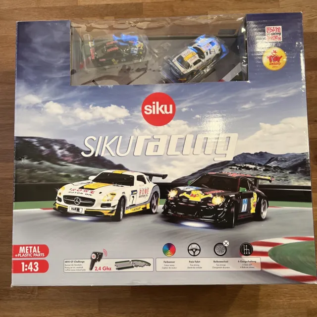 SIKU 6810 Racing GT Challenge mit Porsche 911 GTR3 & Mercedes SLS AMG Neu OVP