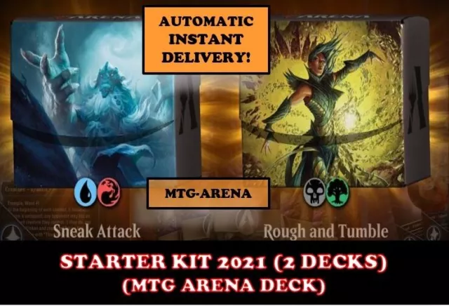 Mtga Mtg Arena Code Card Starter Kit 2021 Double Deck Sneak Attack Rough Rumble