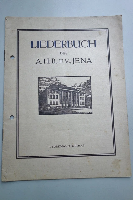Studentika - Liederbuch des A.H.B. e.V. Jena 24 Lieder Texte