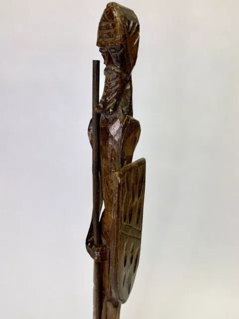 Don Quixote of La Mancha 19” Carved Wood Figure Statuette Mexico Spanish Knight