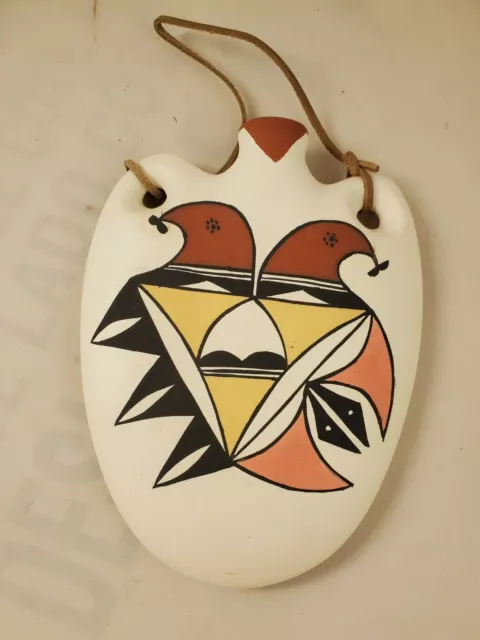 Acoma Pueblo Ceramic Canteen