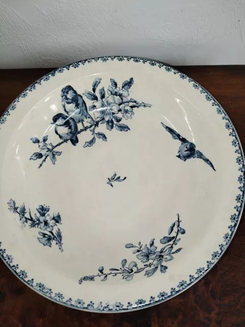 Superbe Plat Creux Favori Sarreguemines Digoin  Art Nouveau