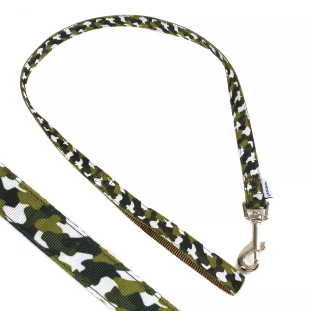 ANCOL™ PUPPY TRAINING LEAD Green Combat Pattern Short Safety Obedience Clip-On