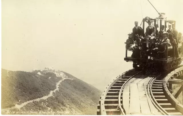 U.S.A., Mount Lowe Railway Vintage albumen print,The Mount Lowe Railway was th