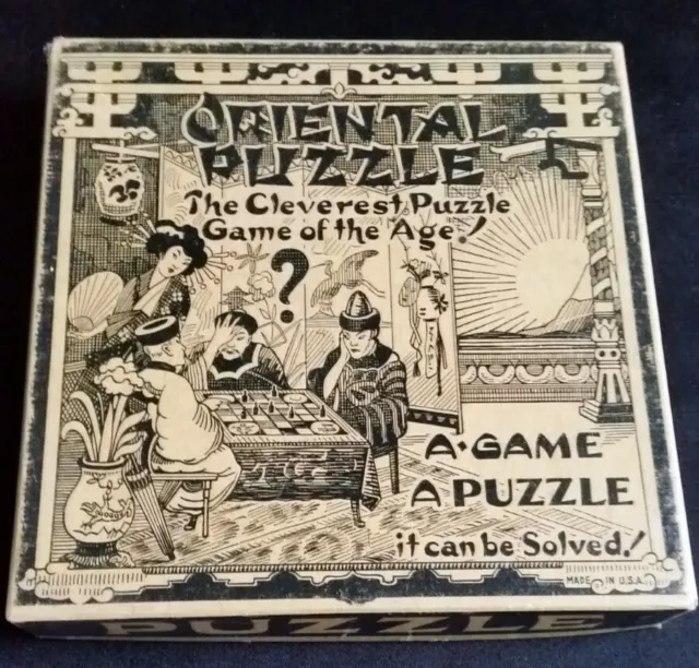 Vintage Original Oriental Puzzle - "The Cleverest Puzzle Game of the Age!" 