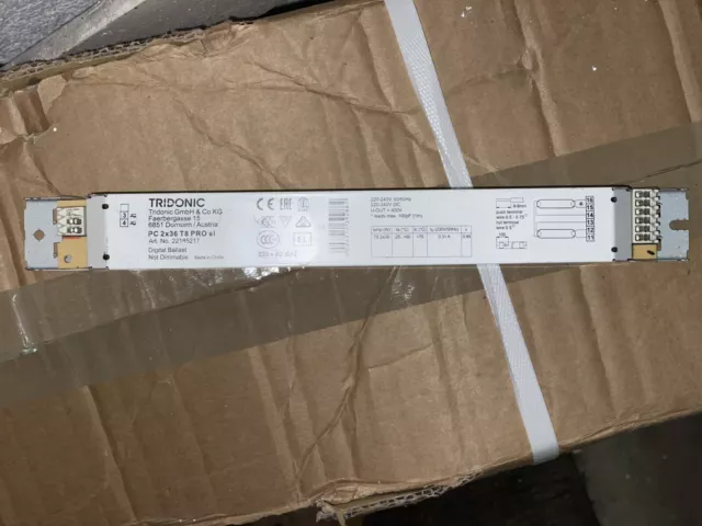 TRIDONIC PC 2X36W T8 Pro Sl Electronic Ballast 22185217 10.00 PicClick UK