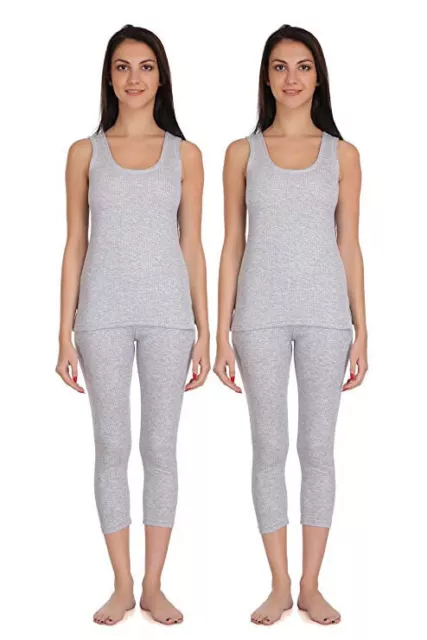 Selfcare Poly Cotton Thermal Top & Pyjama Set for Women (Size-L) Pack of 2 Set