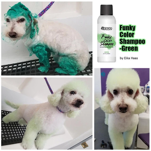60ml Pet Dye Shampoo Smooth High Pigmented Dog Hair Bright Coloring Dyestuff