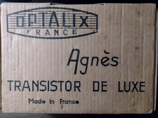 Ancienne radio transistor OPTALIX Rouge Vintage collector France 2