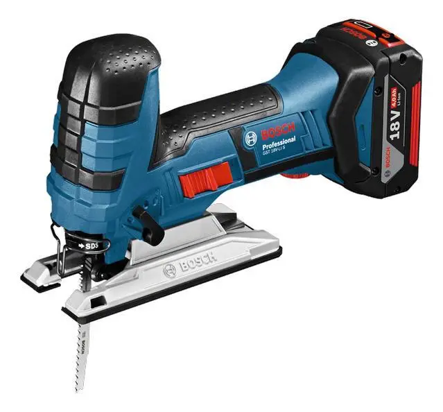 Bosch GST 18V-Li S Professional Seghetto Alternativo 701W Blu + L-Boxx 0 601 5a5