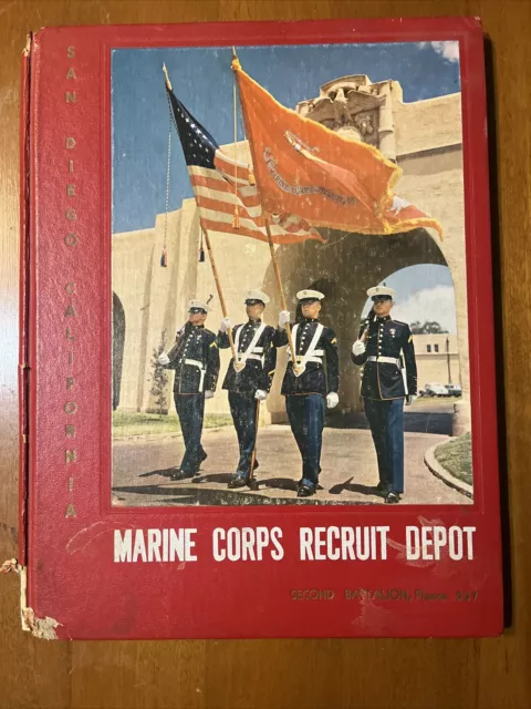 1960'S San Diego Ca. Marine Corps Recruit Depot Yearbook 2Nd Bn Platoon 237 F