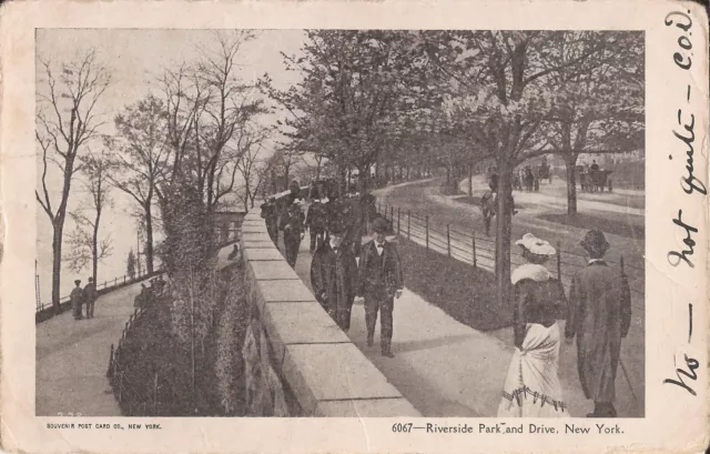 NEW YORK CITY - Riverside Park & Drive - 1908