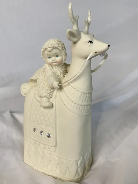 Snowbabies SnowDream Winter Carnival The Reigning Reindeer Figurine 8.5”