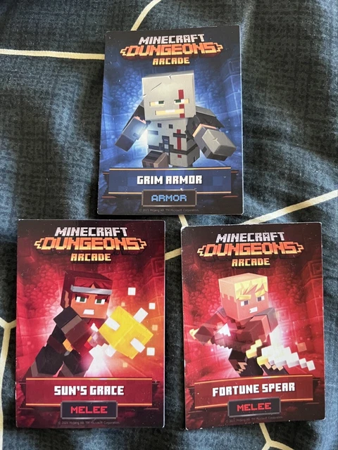 Minecraft Dungeons Arcade Hero's Armor #40/98 Unused N/M