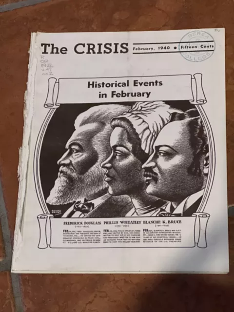 Crisis a Record of  Darker Races Magazine Cover  Douglas & Wheatley  Feb 1940