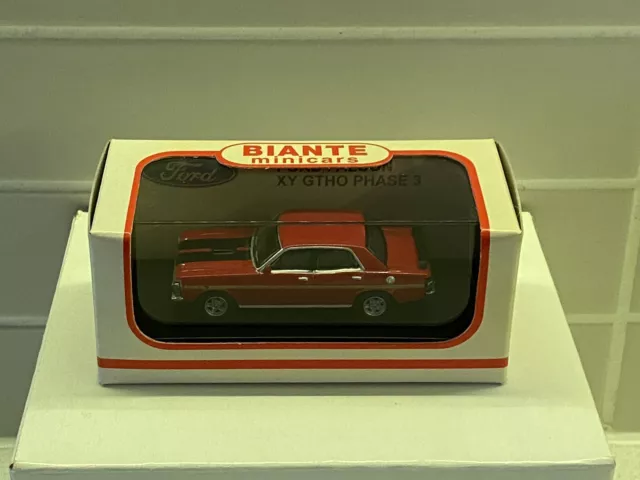 1:64 Biante Ford XY GTHO Phase 3 Falcon Track Red