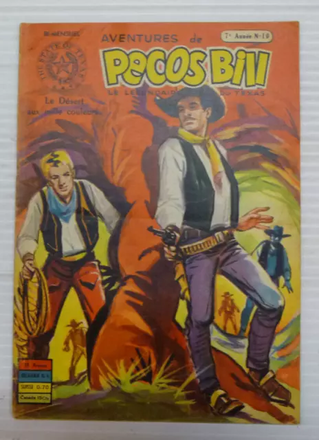 les aventures de pecos bill 7e annee N° 10 ed sage 1956