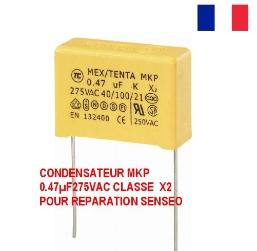 Kit De RÉPARATION PANNE SENSEO Condensateur MKP 0,47µF 250V/305V - Foto 4