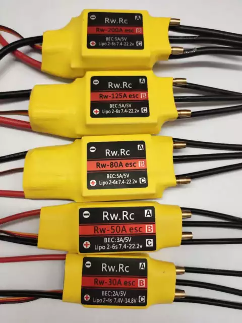 1 pz ESC 30A~200A brushless ESC raffreddamento ad acqua barca a due vie ESC per barca RC