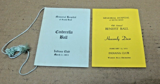 Cinderella Ball South Bend IN  Indiana Club Memorial Hospital Benefit Ball 1970s